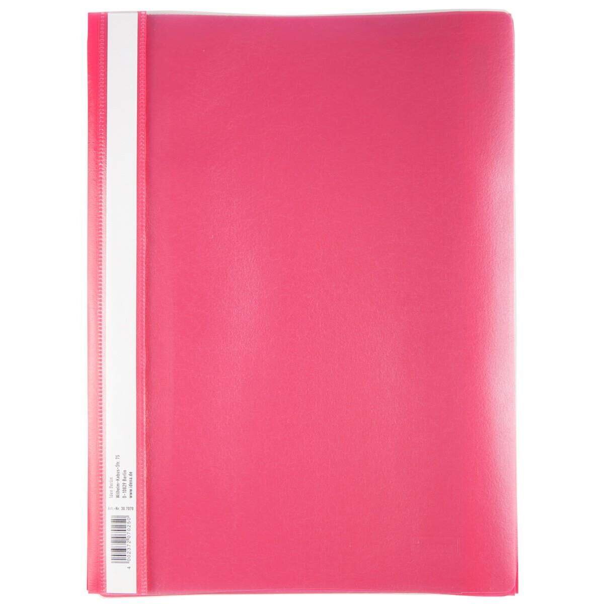 Idena Schnellhefter DIN A4 PP extra stark, pink