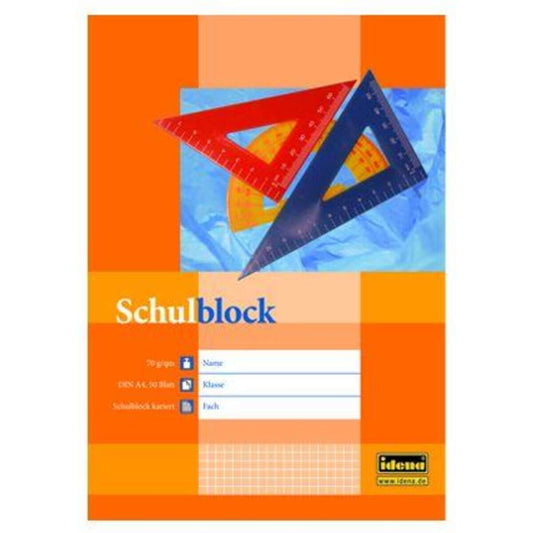 Idena Schulblock A4, 50 Blatt, gelocht, Lineatur 28