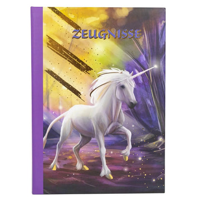 Idena 20132 Zeugnismappe Einhorn A4