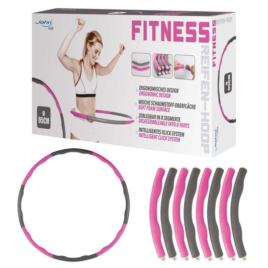 John Hoola Hoop Gym, grau / pink