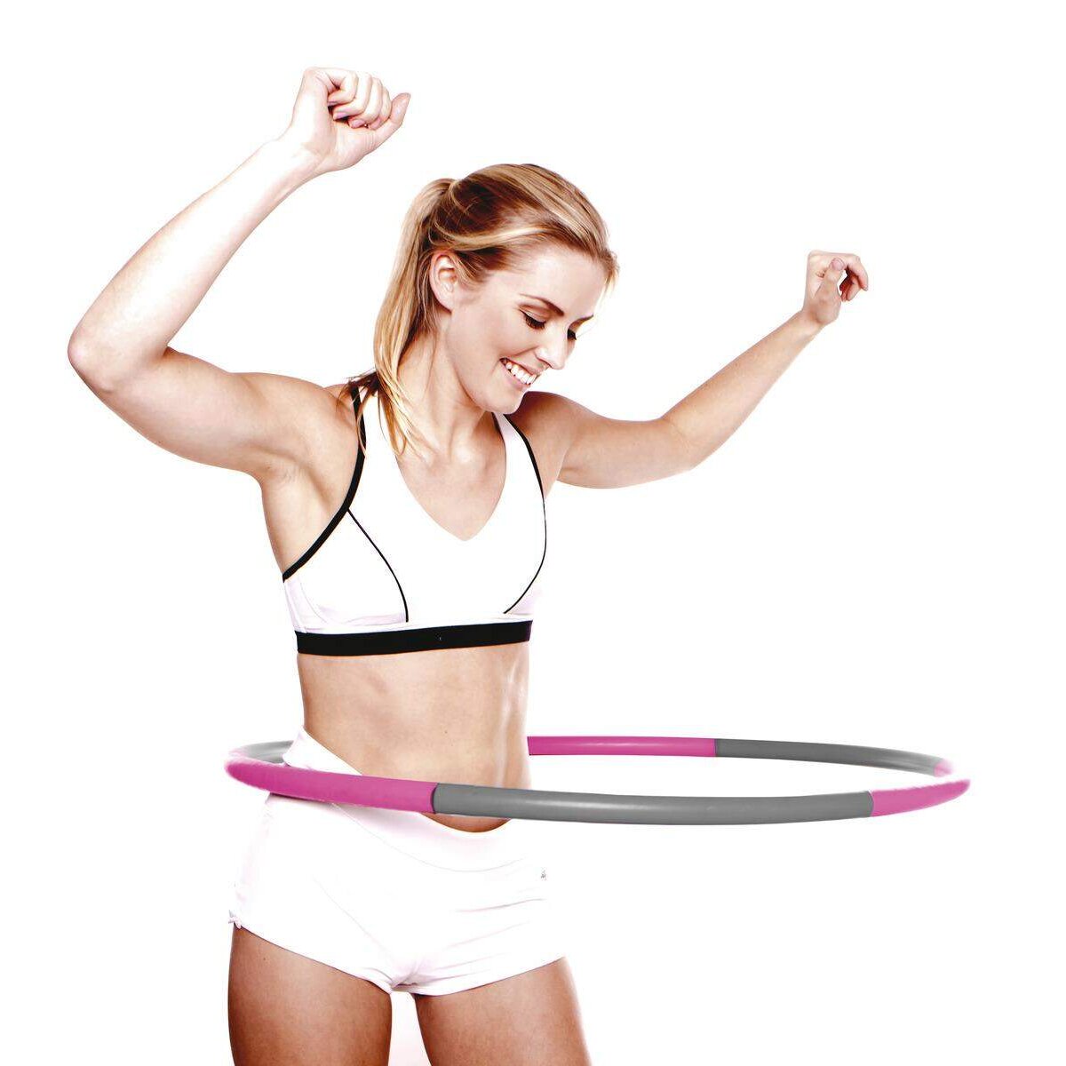 John Hoola Hoop Gym, grau / pink