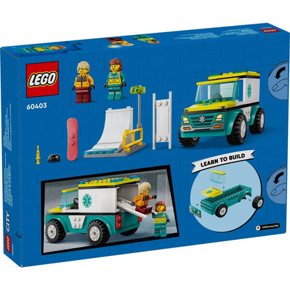 LEGO® City 60403 Rettungswagen und Snowboarder