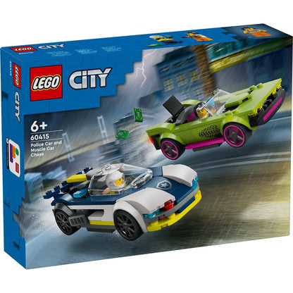 LEGO® City 60415 Verfolgungsjagd mit Polizeiauto und Muscle Car