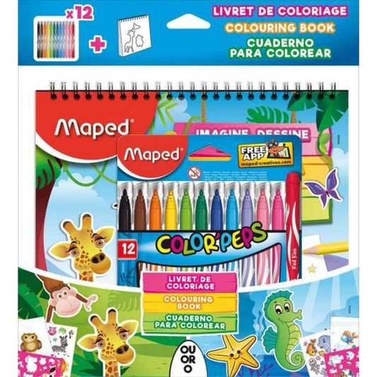 Maped Malbuch COLOR’PEPS mit Stifteset