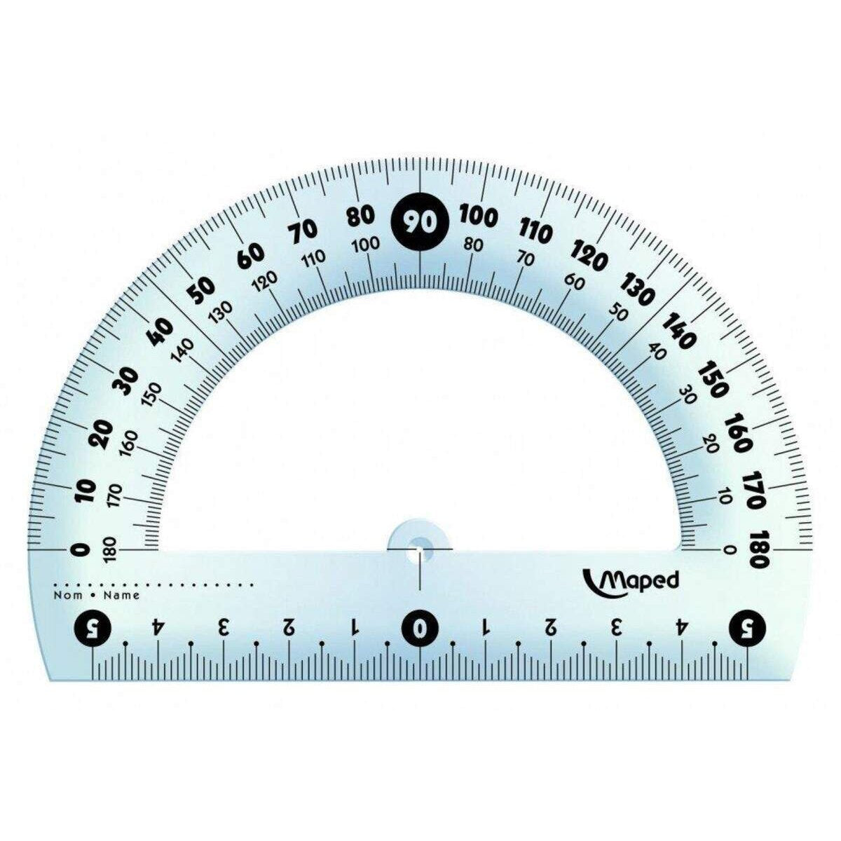 Maped Winkelmesser 180°, 12cm mit Schutzhülle