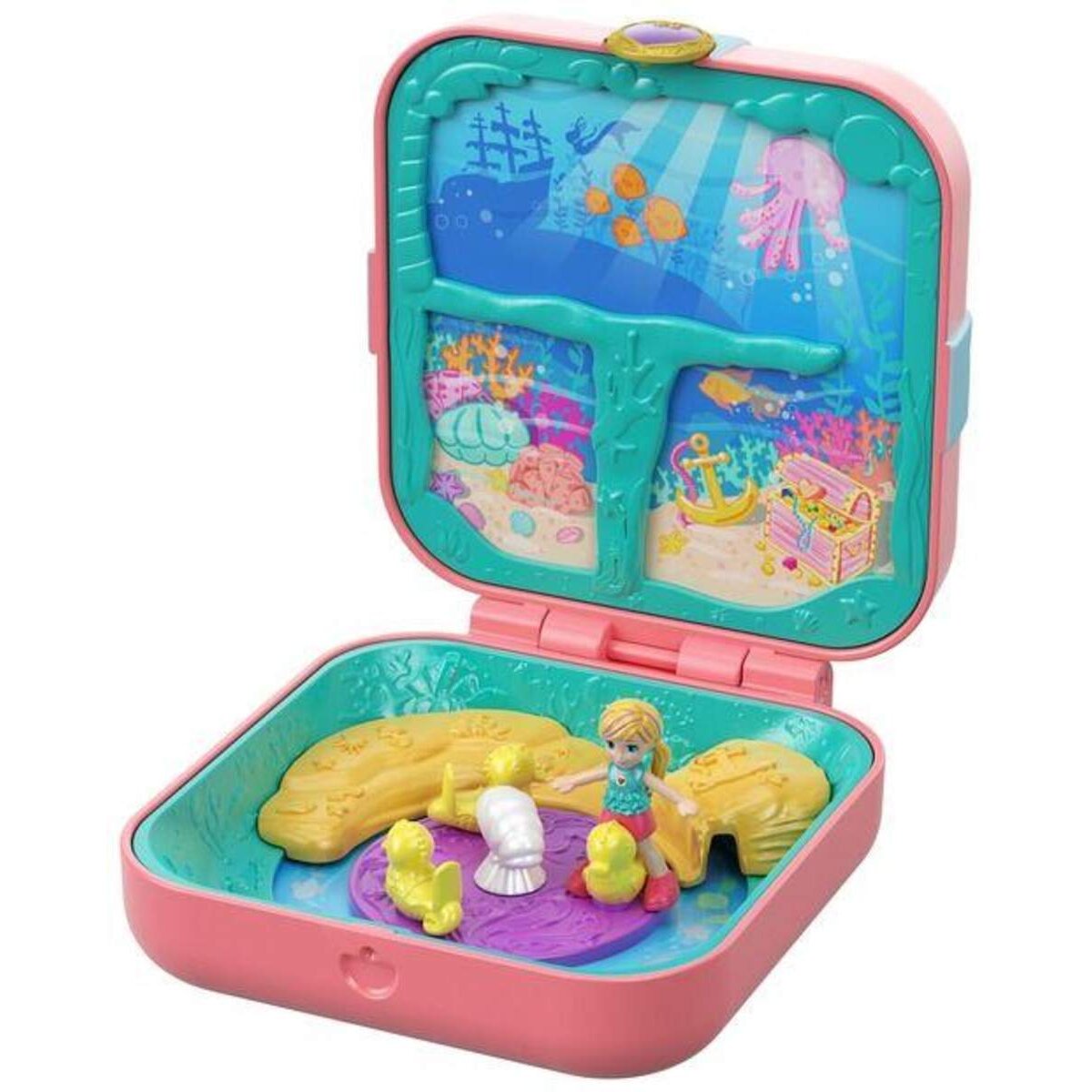 Mattel Polly Pocket Verborgene Schätze Meerjungfrauen Bucht