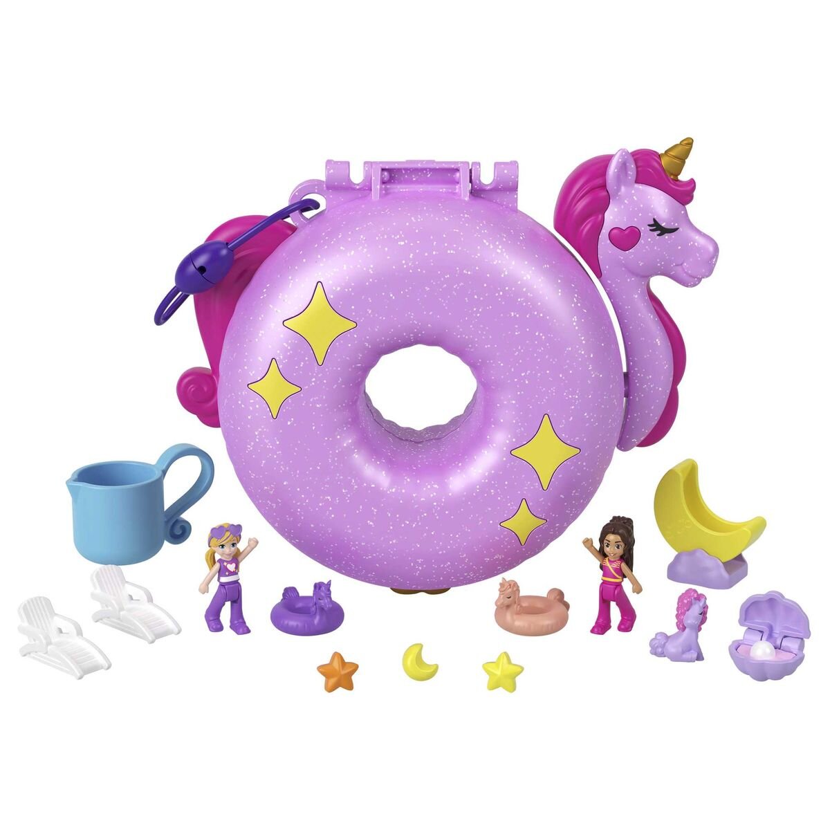 Mattel Polly Pocket World Schatulle, 1 Stück, sortiert