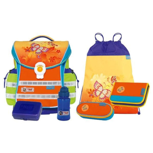 McNeill Ergo Light PLUS Flash-Line Schulranzenset Springtime 6-teilig