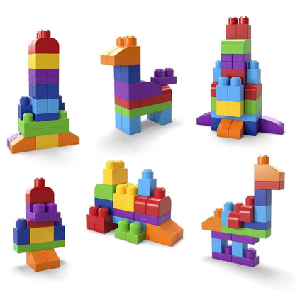 Mega Bloks Bausteinebeutel Medium Grundfarben, 60 Teile