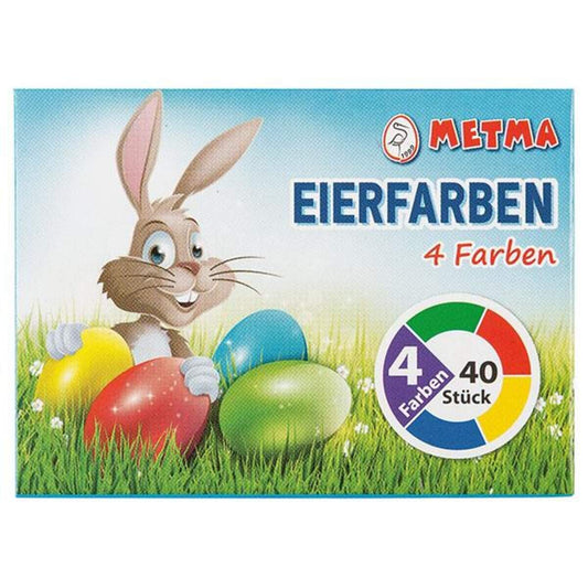 METMA Eierfarben Pulver, 4 Farben