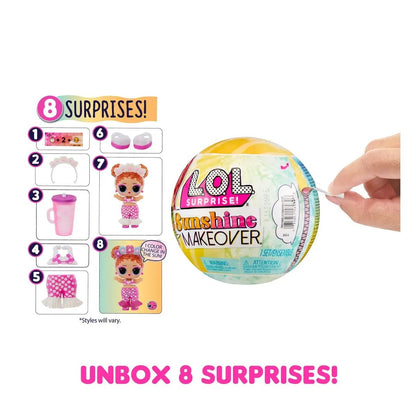 MGA Entertainment L.O.L. Surprise Sunshine Makeover Doll, 1 Stück, sortiert