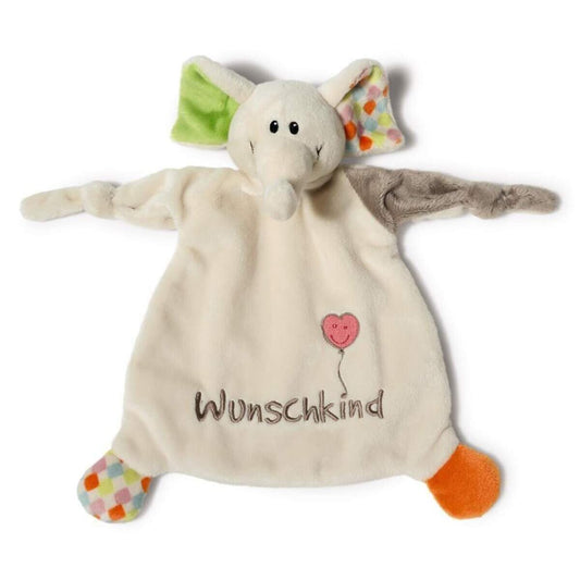 NICI My First NICI Schmusetuch Elefant Wunschkind, 25x25cm