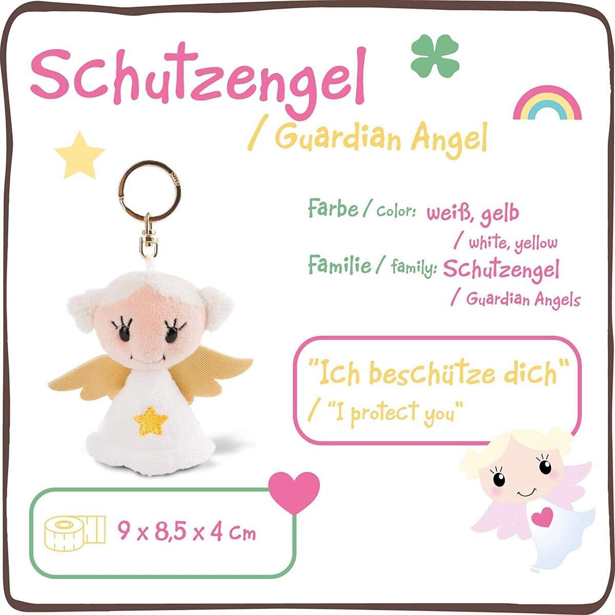 NICI Schlüsselanhänger Schutzengel „Ich beschütze dich“ 9 cm