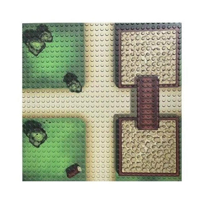 Open Bricks Baseplate 32x32 farm crossing [Duo Pack]