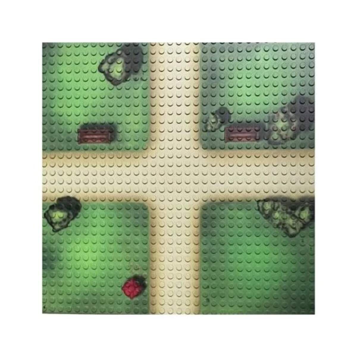 Open Bricks Baseplate 32x32 farm crossing [Duo Pack]