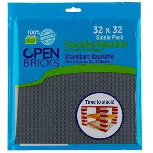 Open Bricks Baseplate 32x32 grau