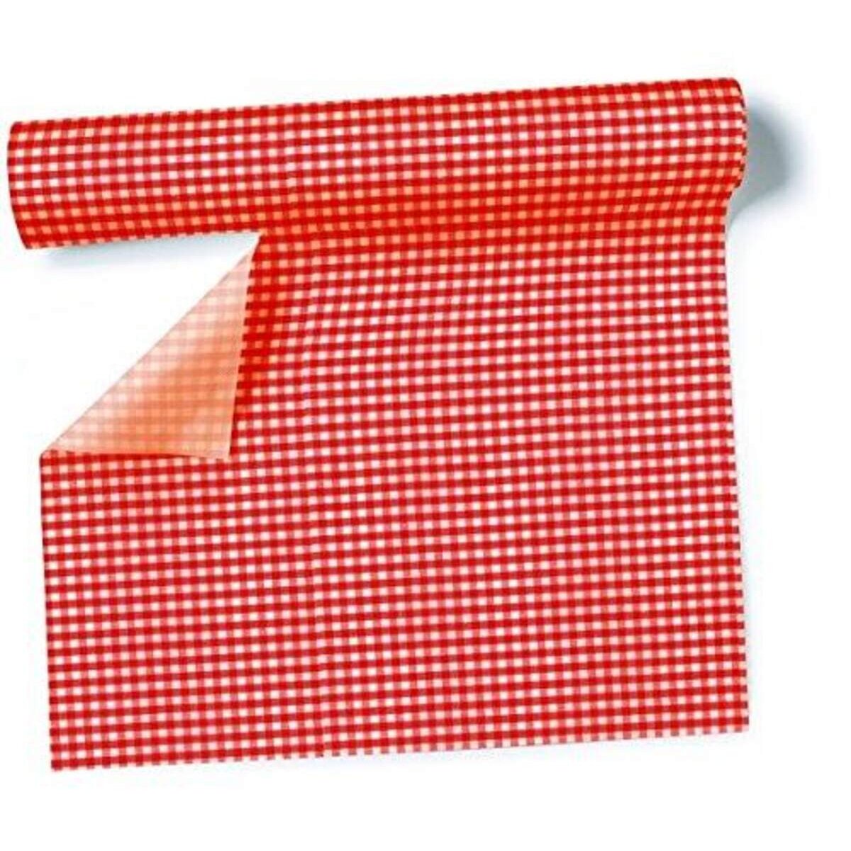 Paper+Design Tischläufer Biertisch, vichy rot, kariert, 40 cm x 3,6m