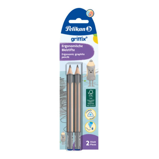 Pelikan griffix® griffix Bleistifte Stärke B 2 Stück in Faltschachtel