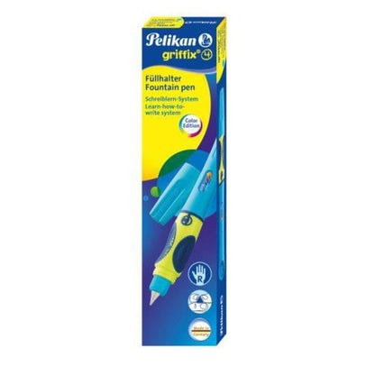 Pelikan griffix® Füller für Rechtshänder, Neon Fresh Blue