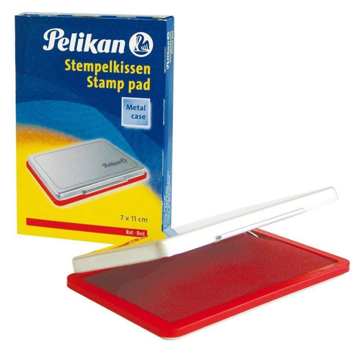 Pelikan Stempelkissen rot 7x11cm, Metall