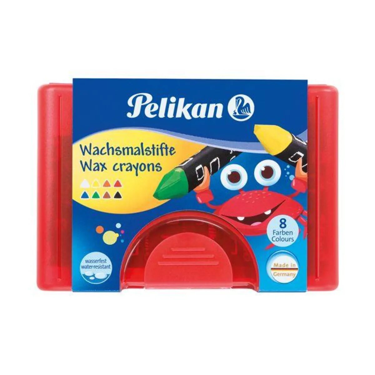 Pelikan Wachsmalstifte in Box, 665/8, 8 Stück