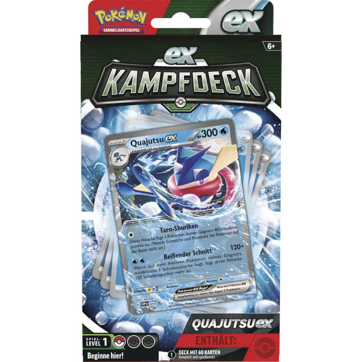 Pokemon Kangama oder Quajutsu EX-Kampfdeck, 1 Stück, 2-fach sortiert