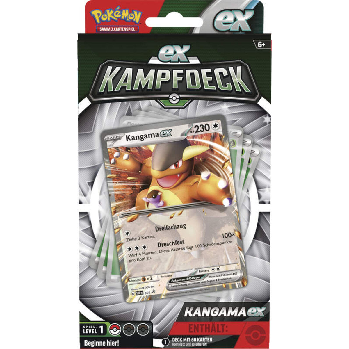 Pokemon Kangama oder Quajutsu EX-Kampfdeck, 1 Stück, 2-fach sortiert