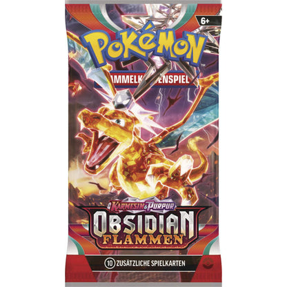 Pokemon Karmesin & Purpur - Obsidianflammen Booster, 1 Stück, Design sortiert