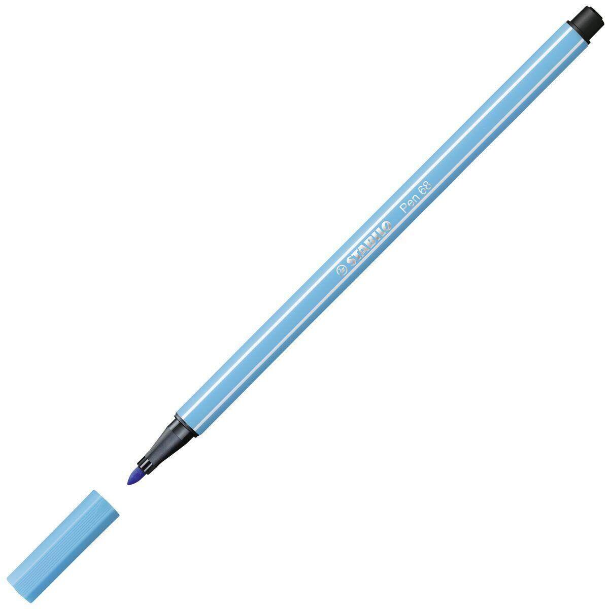 Premium-Filzstift - STABILO Pen 68 - Einzelstift - azurblau