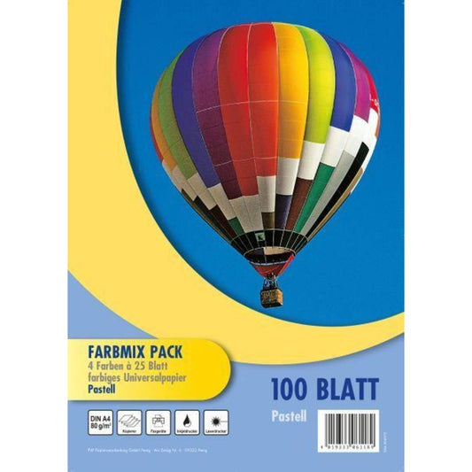 PVP Papierverarbeitung Kopierpapier Farbmix A4, 100 Blatt