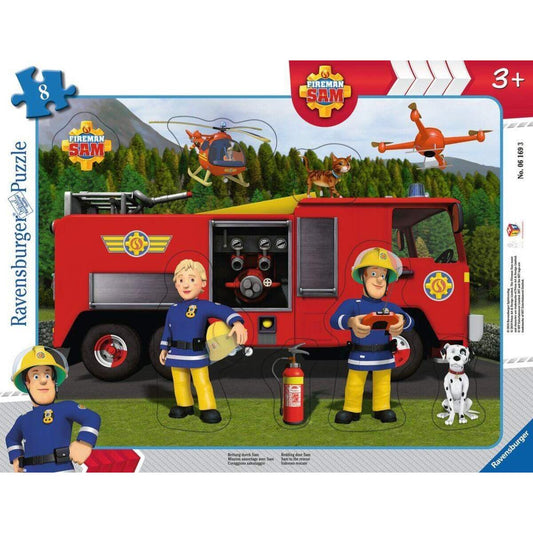 Ravensburger Kinderpuzzle Feuerwehrmann Sam, Rettung durch Sam, 8 Teile