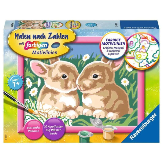 Ravensburger Malen nach Zahlen Niedliche Häschen