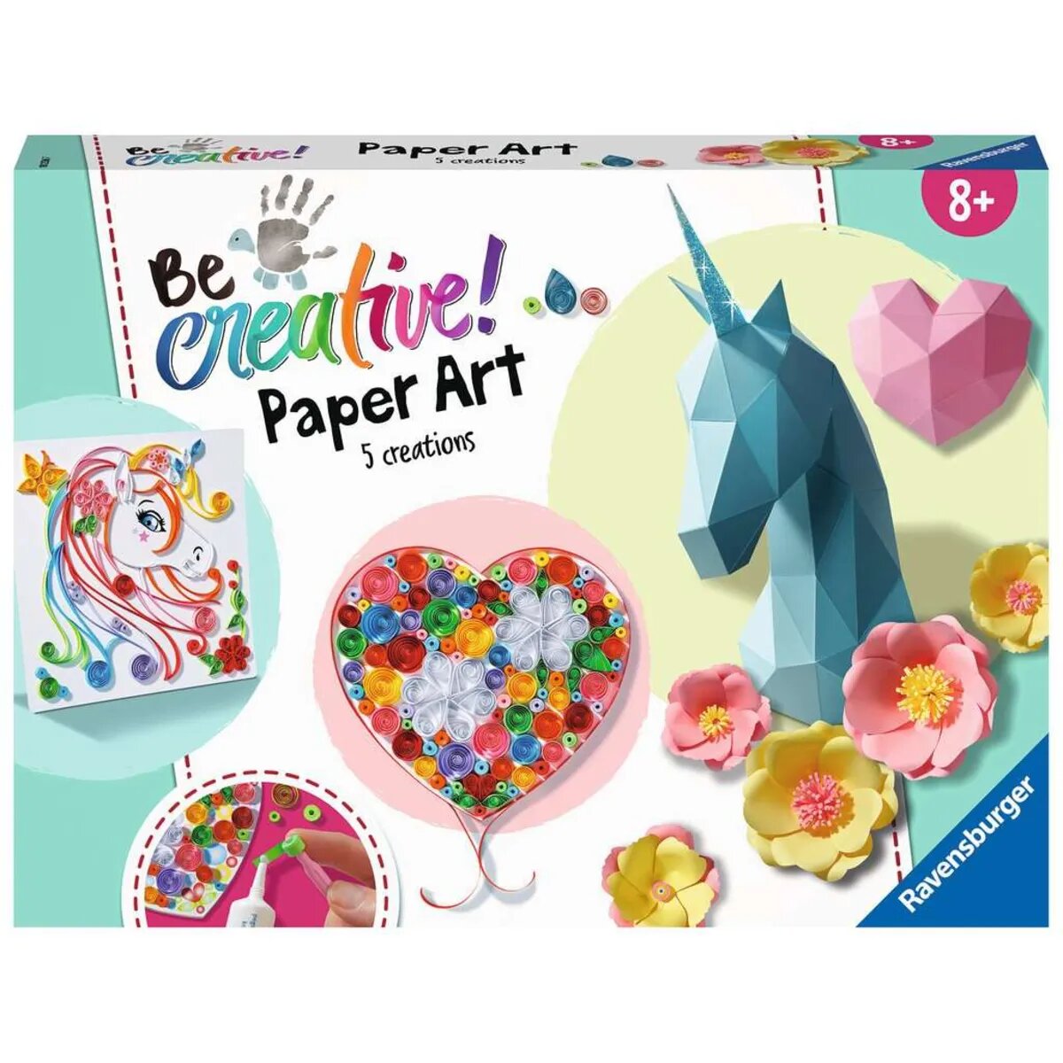 Ravensburger Paper Art  Flowers & Unicorn