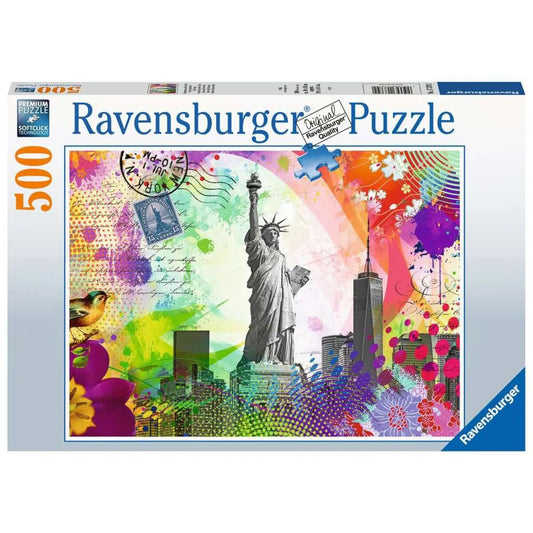 Ravensburger Puzzle - Postkarte aus New York, 500 Teile