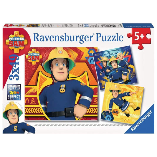 Ravensburger Puzzle Bei Gefahr Sam rufen, 3x49 Teile