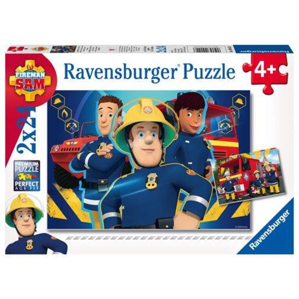 Ravensburger Puzzle Feuerwehrmann Sam, 2 x 24 Teile