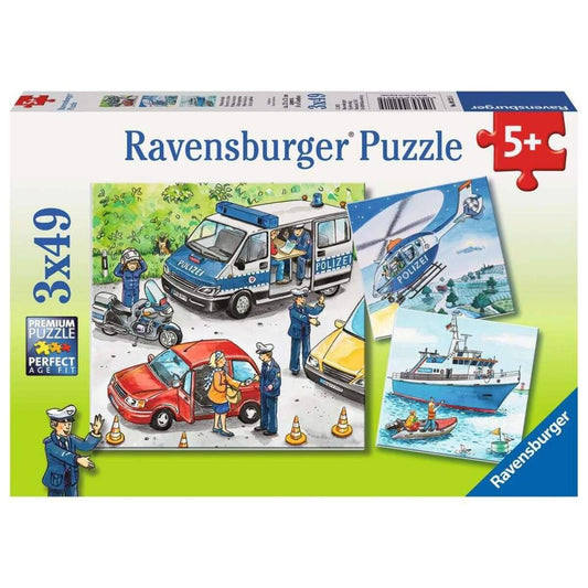 Ravensburger Puzzle Polizeieinsatz, 3 x 49 Teile