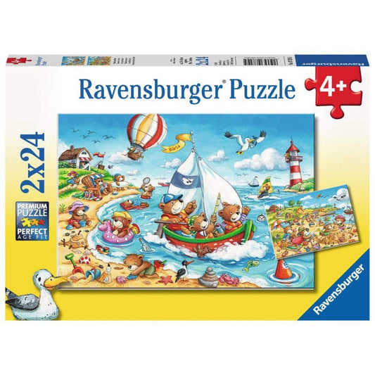 Ravensburger Puzzle Urlaub am Meer, 2x24 Teile