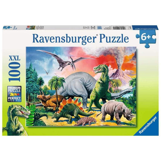 Ravensburger XXL Puzzle Unter Dinosauriern, 100 Teile