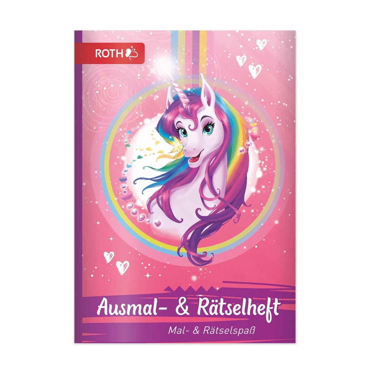 Roth Ausmal-Set+Buntstifte, Einhornportrait