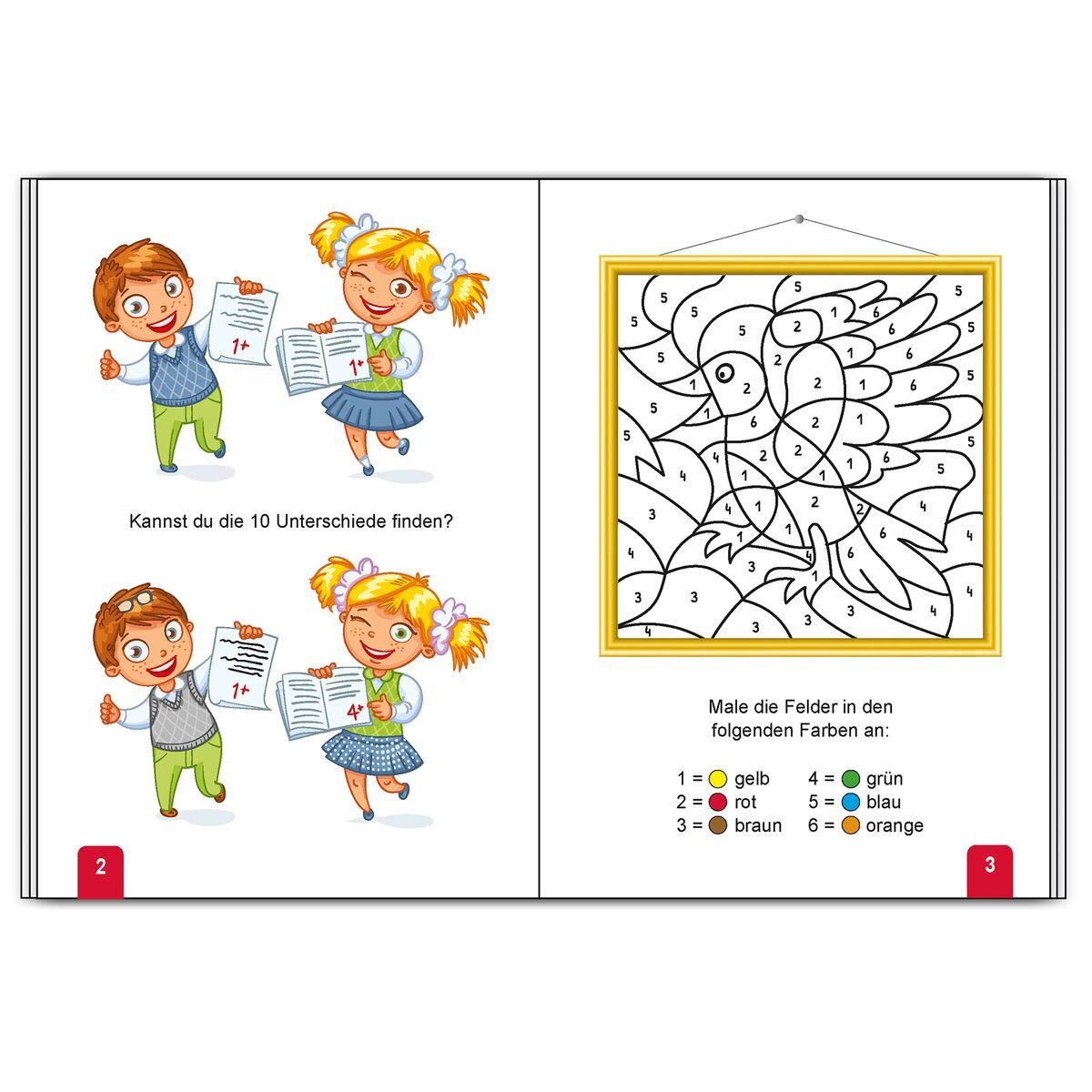 Roth Ausmal-Set+Buntstifte, Einhornportrait