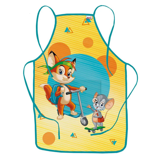 Roth Kinderschürze Fredo & Fitzi mit Tasche zum Malen und Basteln