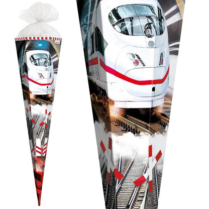 Roth Schultüte Schnellzug mit Tüllverschluss, 85 cm, eckig