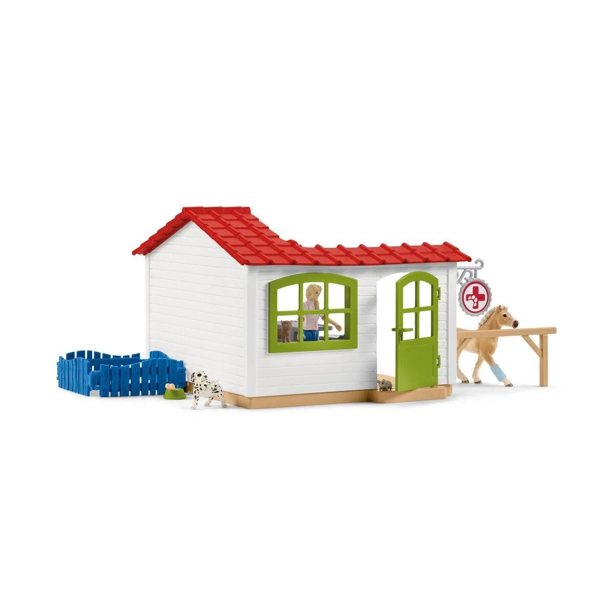 Schleich® 42502 Farm World Tierarzt-Praxis mit Haustieren