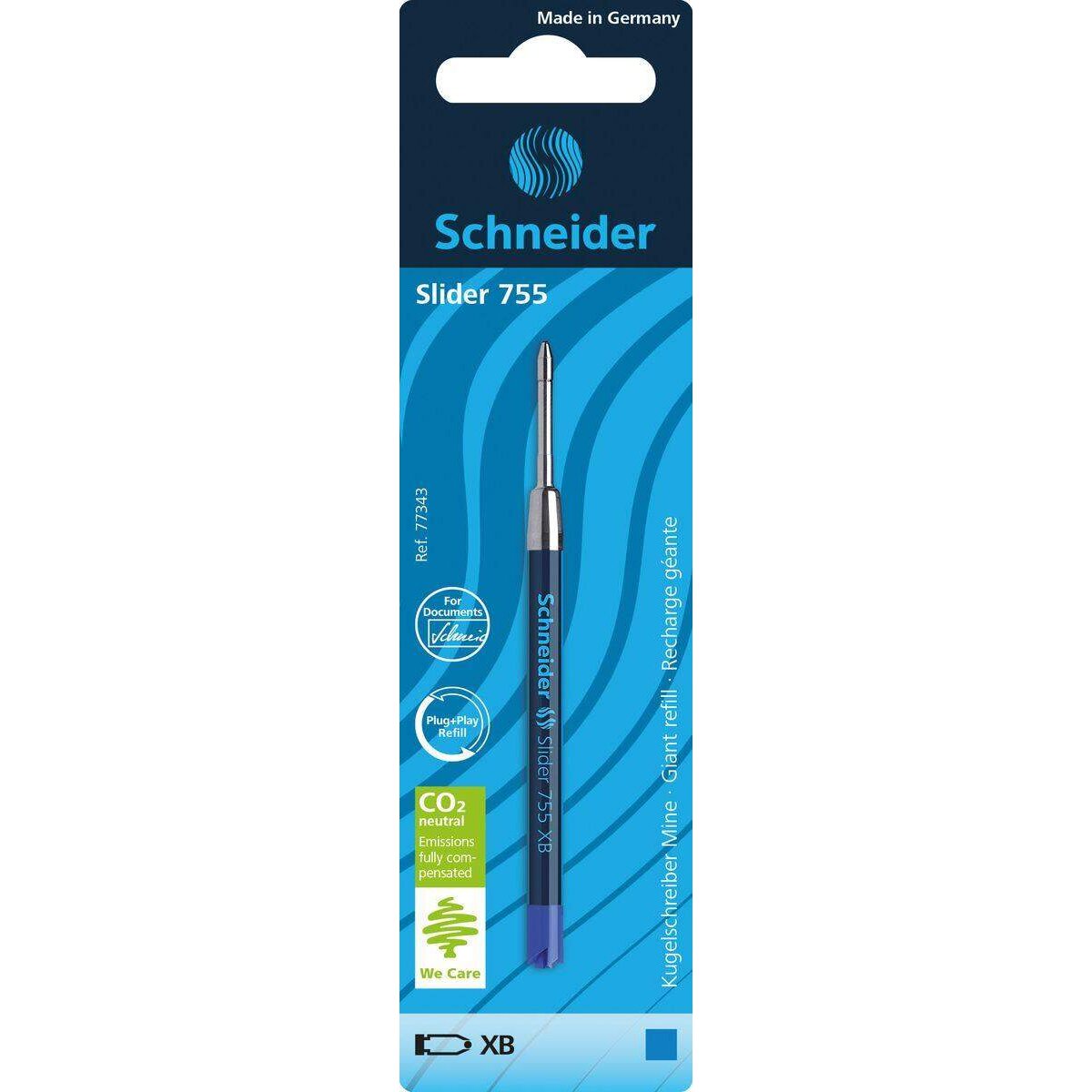 Schneider Kugelschreibermine Slider 755 XB, blau