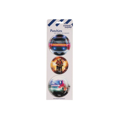 School-Mood 3er Patchie-Set Feuerwehr
