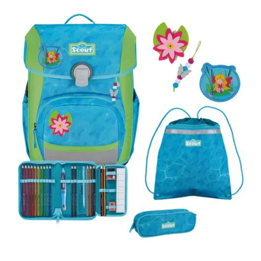 Scout Schulranzen-Set Neo DIN Water Lily