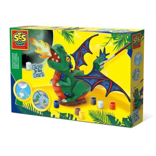 SES Creative Gipsfigur großer Drache zum Selber Gießen und Anmalen