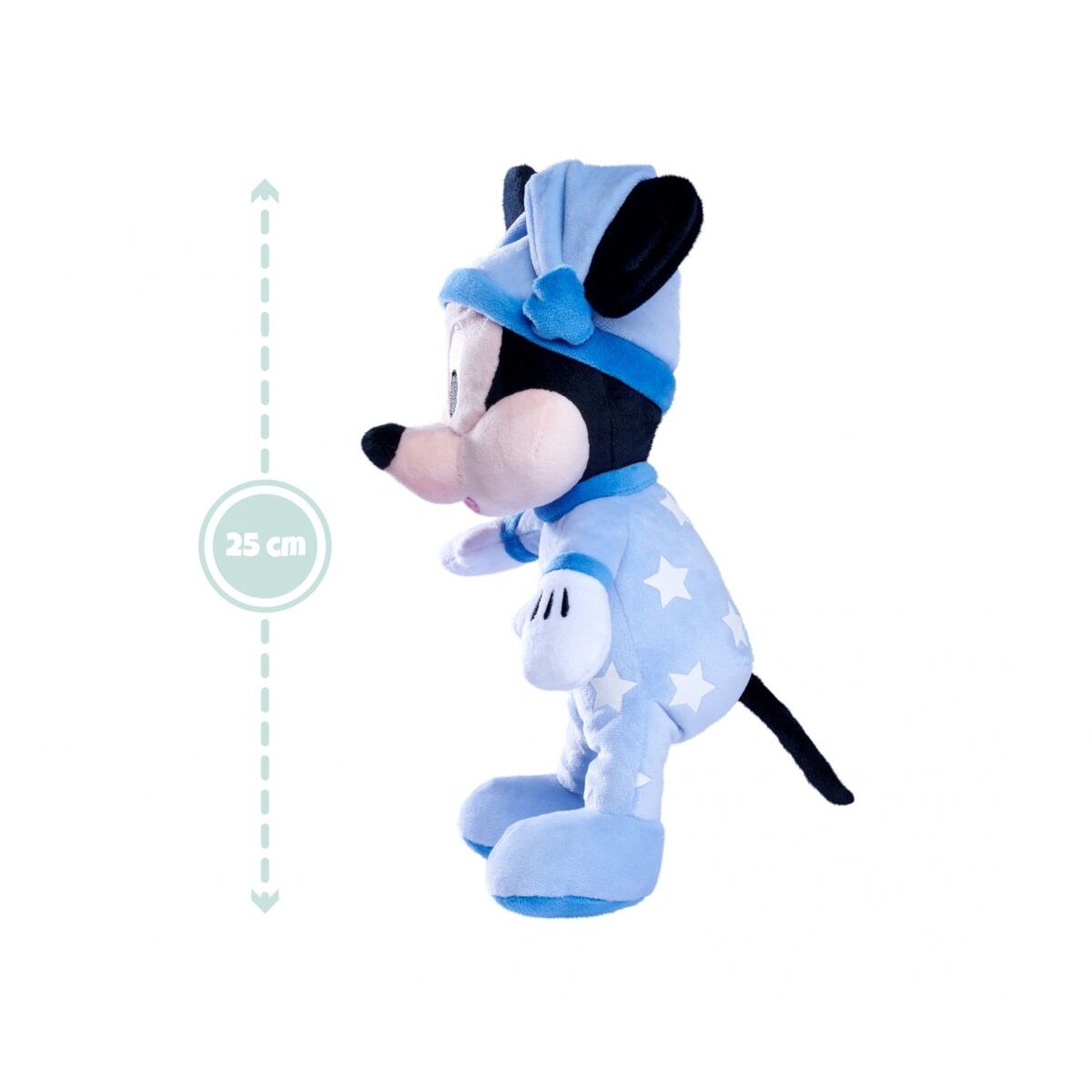 Simba Disney Mickey Maus Gute Nacht Mickey Plüsch, Glow in the Dark, 25 cm