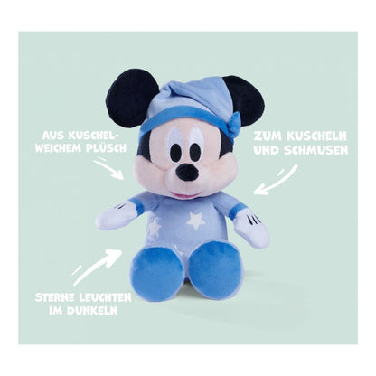 Simba Disney Mickey Maus Gute Nacht Mickey Plüsch, Glow in the Dark, 25 cm
